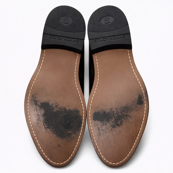 Stacy Adams Dayton Wingtip Oxford Black Patent Croc Embossed Dress Shoes Mens 11 - Picture 6 of 7